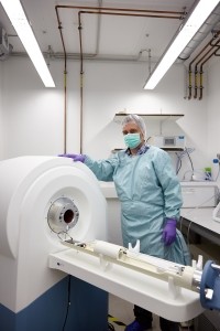 Dr Olivier Keunen, who is responsible for the in-vivo imaging facilities at the Luxembourg Institute of Health with MR Solutions’ 3T MRI preclinical imaging system. (Image: MR Solutions)