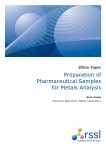 Preparation of Pharmaceutical Samples for Metals Analysis