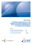 Orthogonal Approaches for the Analysis of Protein Sequence and Post Translational Modifications of a Monoclonal Antibody