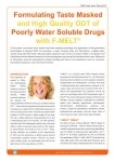 Formulating Taste Masked and High Quality ODT of Poorly Water Soluble Drugs with F-MELT®