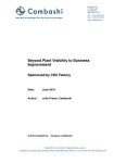 Beyond Plant Visibility to Business Improvement
