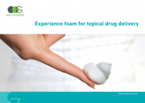 Experience foam for topical drug delivery