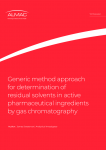 Generic method approach  for determination of  residual solvents in active  pharmaceutical ingredients by gas chromatography