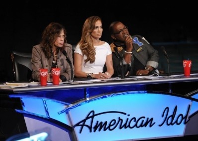 'American Idol' judges Steven Tyler, Jennifer Lopez and Randy Jackson did not conduct the Pfizer interviews. (Image: Fox)
