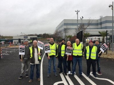 SIPTU picketed AbbVie's facility outside Cork, Ireland. Image c/o SIPTU facebook page