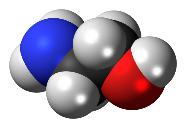 Ethanolamine, used as a solvent to make APIs