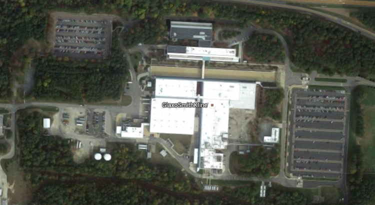 A view of the facility from above