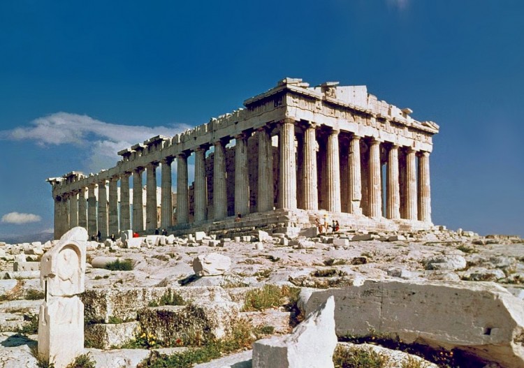 The Parthenon in Athens, Greece 