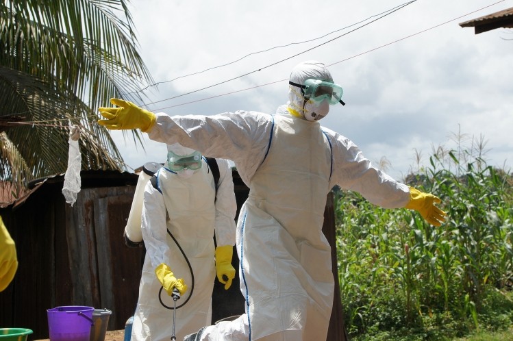 An Ebola response worker in Sierra Leone. (Picture: European Commission DG ECHO)