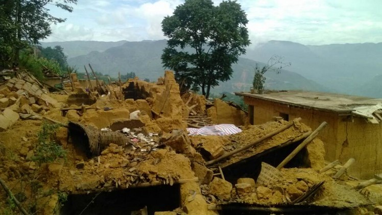 Town of Zhoujiaping was the epicentre of the 6.1 magnitude earthquake