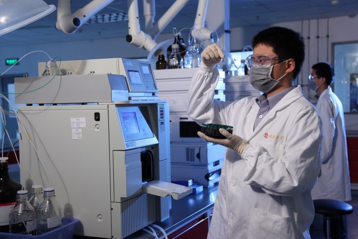QC lab at Scinopharm's recently opened plant in China