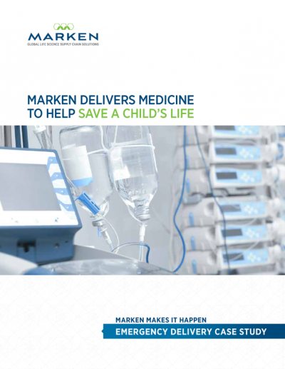 MARKEN DELIVERS MEDICINE TO HELP SAVE A CHILD’S LIFE