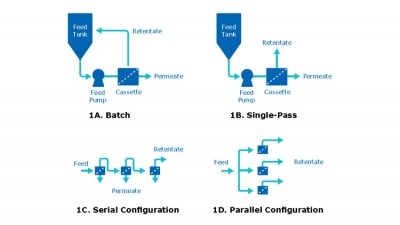 Single-Pass Tangential Flow Filtration
