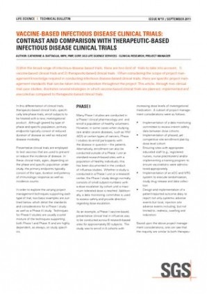 White Paper: Vaccine-Based Clinical Trials